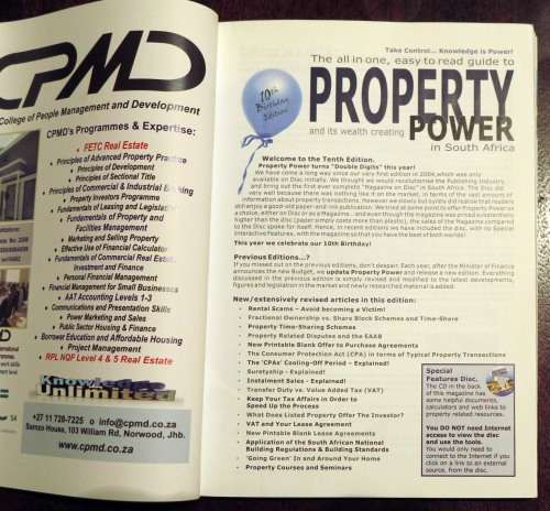Property Power in South Africa 10th edition (2014) with DVD