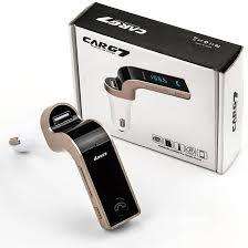 CARG7 Multifunction Handsfree Bluetooth A2DP Car Kit Fm Transmitter USB Car Mp3 Music Player SD Blue