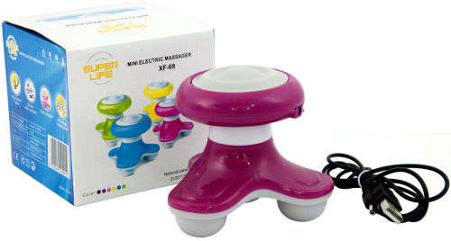 Super Life Mini Electric Full Body Massager XF 69 Battery and USB Cable Operated