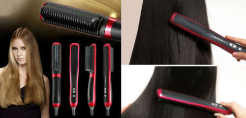 Fast Brush Hair Straightener Comb Professional Straightening Iron