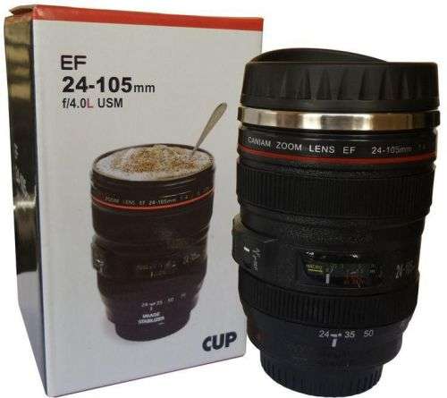 Lens EF 24-105mm f/4.0L IS USM Coffee Cup Mug Milk Water Fruit Juice Kitchen Office Supplies Great G