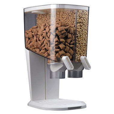 Cereal Dispenser and Snack Dispenser - White