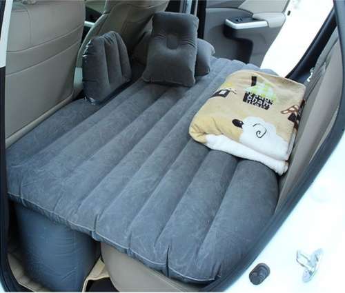 Car inflatable bed car travel air mattress with electric Pump + pillow for sleeping in car travel au