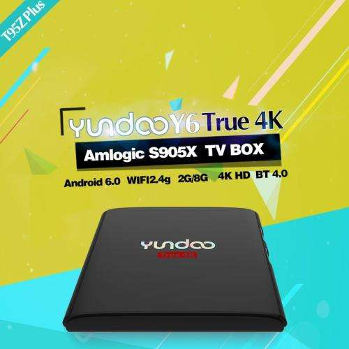 YunDoo Y6 TV Box Android 6.0 S905X Quad core 2G/8G Set Top Box kodi 4k