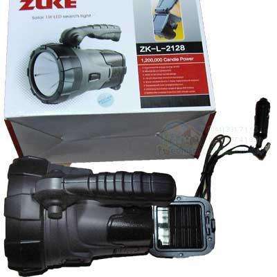 ZUKE ZK-L-2128 Solar 1W White LED Search Light