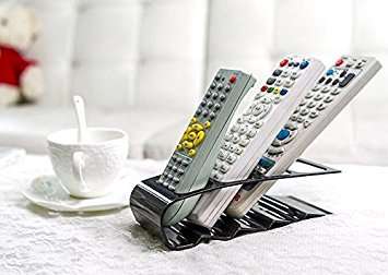 TV DVD VCR Remote Control CellPhone Holder Stand 4 Holes Storage Caddy Organiser