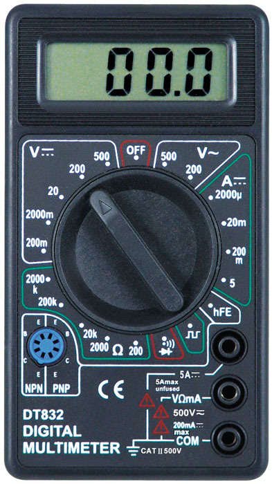 Digital Multimeter DT-832 (Black)