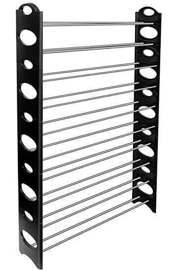 10-Tier Stackable Shoe Rack