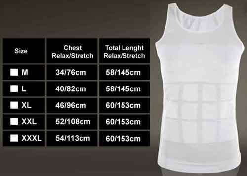 Slim 'n Lift Vest, Slimming Vest for Men - Black or White