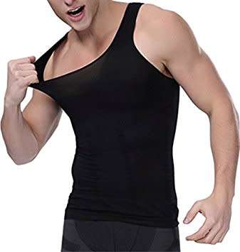 Slim 'n Lift Vest, Slimming Vest for Men - Black or White