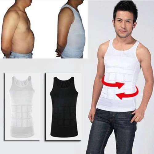 Slim 'n Lift Vest, Slimming Vest for Men - Black or White