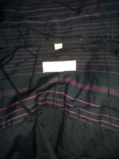 Markham black and purple smart long sleeve shirt