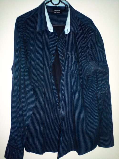 Truworths Man dark blue long sleeve shirt