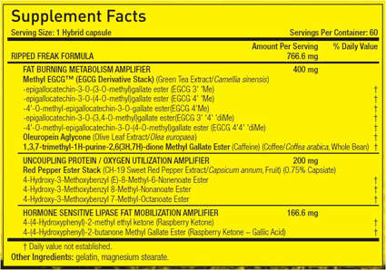 Ripped Freak Hybrid Fat Burner - Pharmafreak