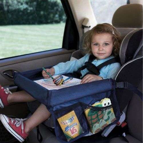 Play n Snack Travel Tray Navy