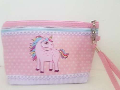 Unicorn Wristlet Bag - PINK