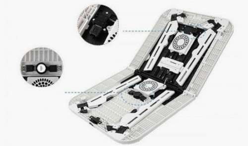 E-TABLE - FOLDABLE LAPTOP TABLE WITH USB COOLING PAD
