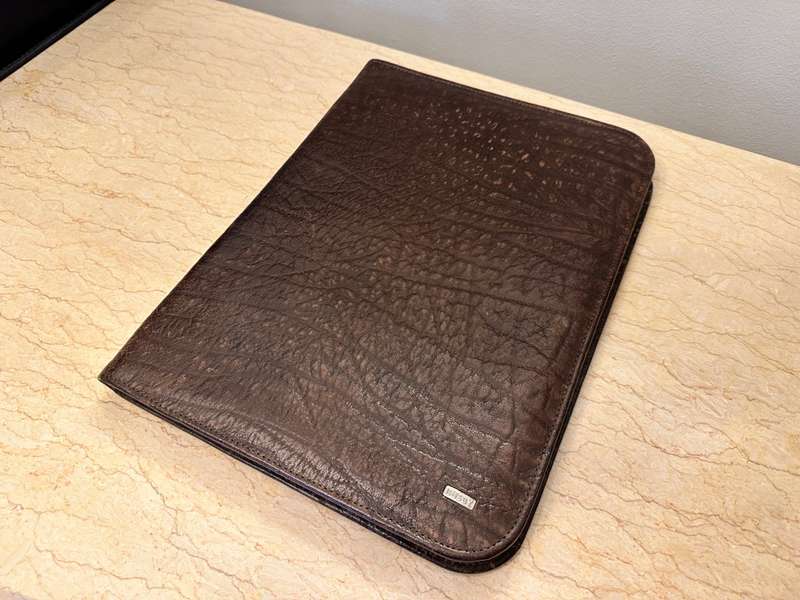 Busby Leather Folder A4