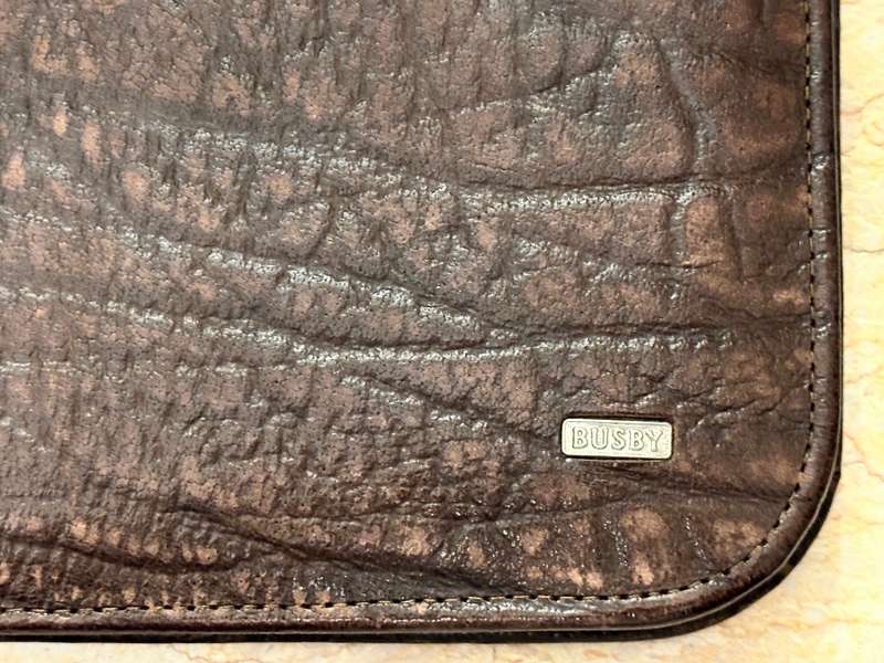 Busby Leather Folder A4
