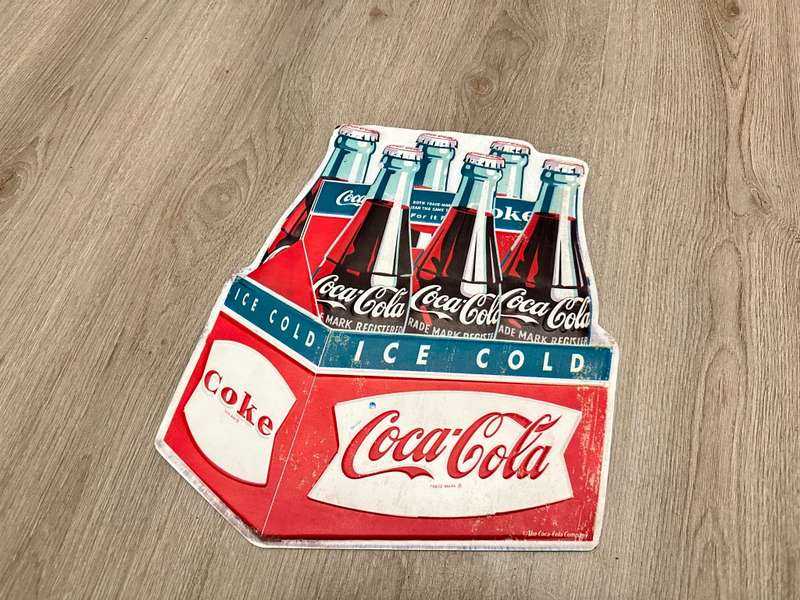 Coca Cola Vintage style Embossed Sign