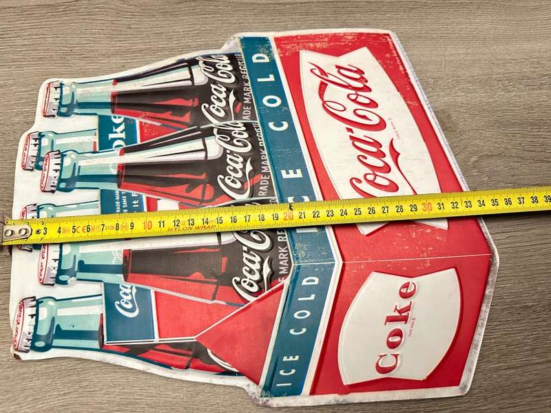 Coca Cola Vintage style Embossed Sign