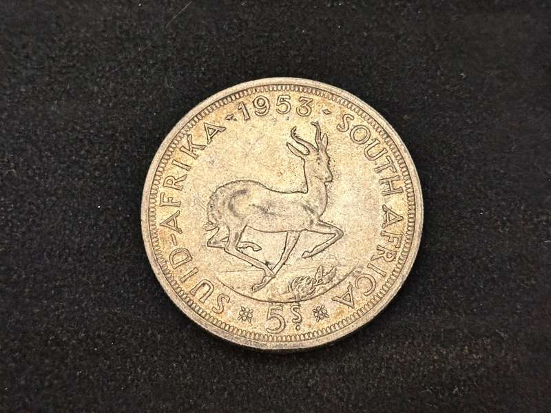 1953 5 Shillings RSA Coin ( Collectable )