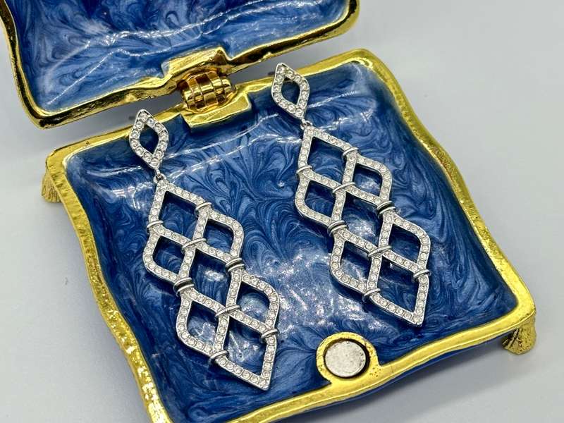 Swarovski Lace Chandelier Earrings