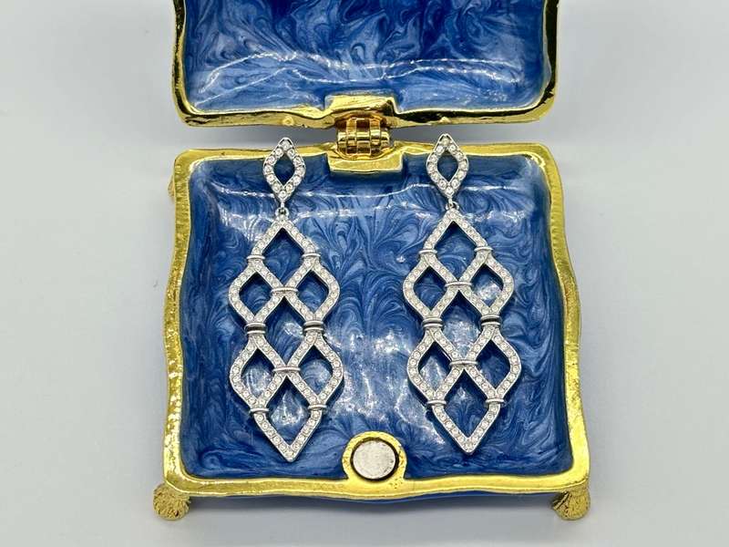 Swarovski Lace Chandelier Earrings
