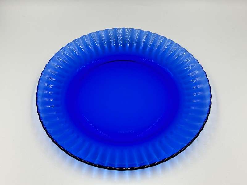 Cobalt Blue Colorex Glass Plate 23cm
