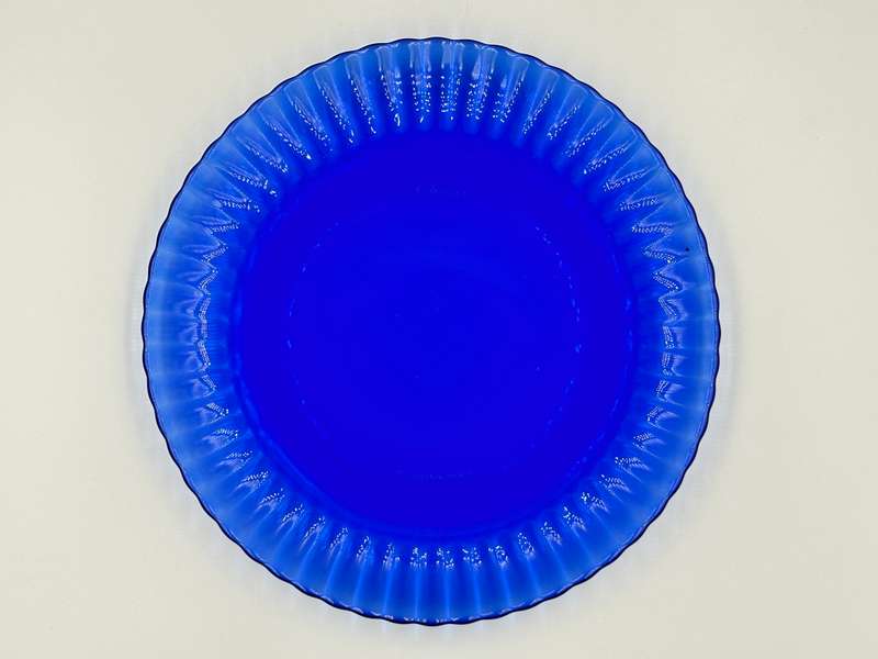 Cobalt Blue Colorex Glass Plate 23cm