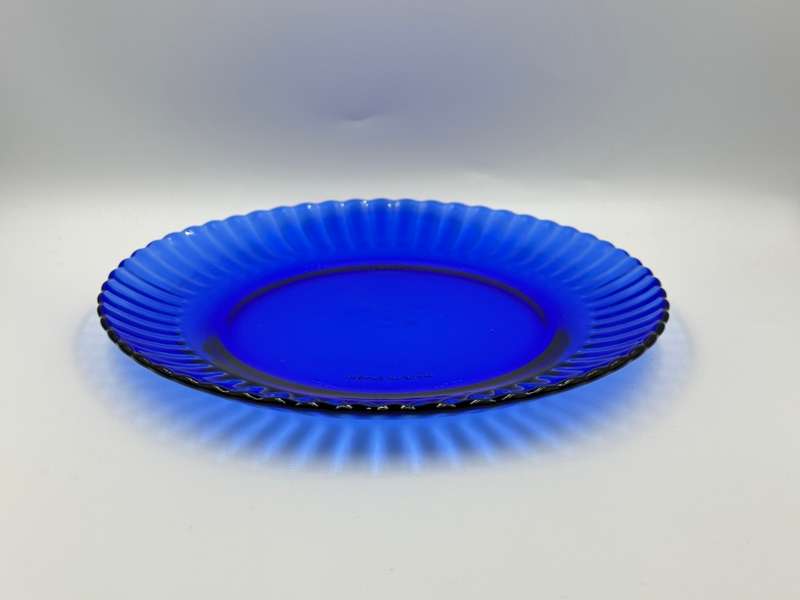 Cobalt Blue Colorex Glass Plate 23cm