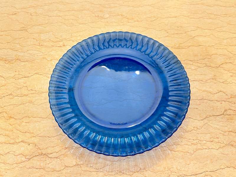 Cobalt Blue Colorex Glass Plate 23cm