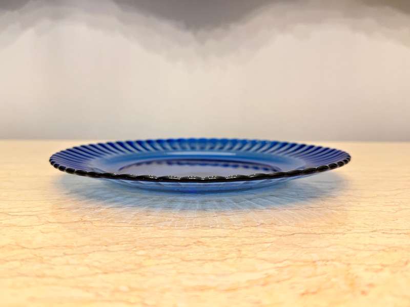 Cobalt Blue Colorex Glass Plate 23cm