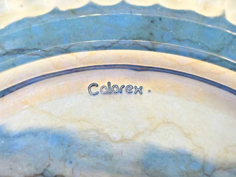 Cobalt Blue Colorex Glass Plate 23cm