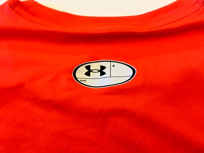 Under Armour Men's HeatGear Short Sleeve Compression Shirt- Bolt Red