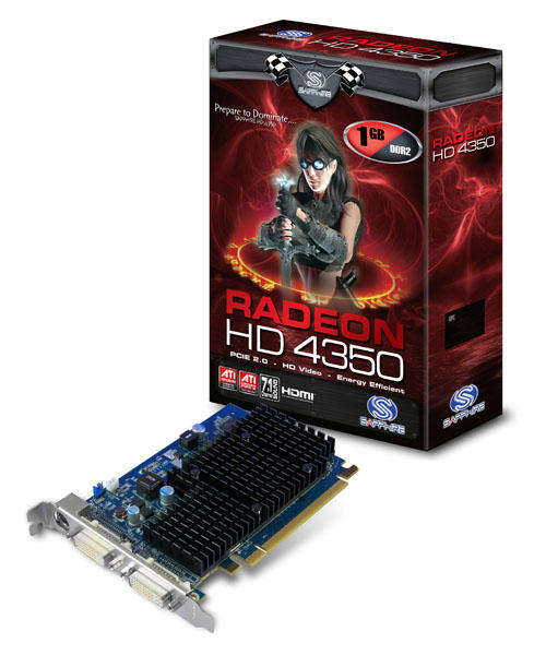 SAPPHIRE HD 4350 512MB DDR2 PCI-E HDMI
