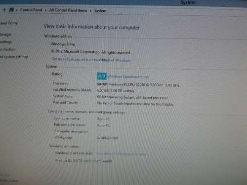Intel G2030_3.0 GHz Dual Core_LGA1155 PC