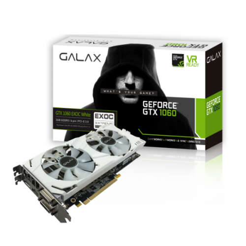 Galax GTX1060 3GB EX OC White Edition Graphics Card *Special*