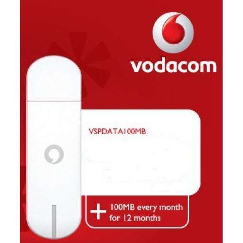 **BRAND NEW & SEALED** VODAFONE K3772-Z USB 3G MODEM WITH 100MB DATA X12 MONTHS - ONLY R199 - GRABIT