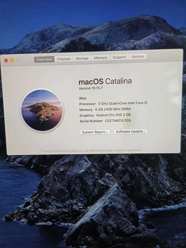 **BARGAIN BUY** 2017 iMAC 4K RETINA CORE i5 3.0Ghz, 8GB RAM, 1TB HDD IN BOX - GRAB IT @ JUST R5999!!