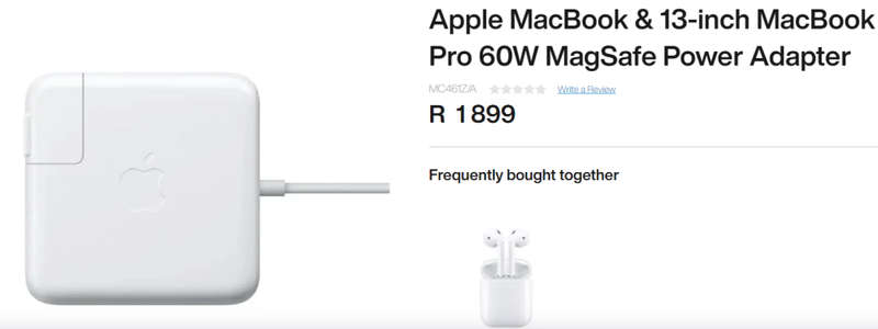 **BARGAIN BUY** APPLE 60W MAGSAFE POWER ADAPTER A1344 -GRAB IT @ JUST R399!