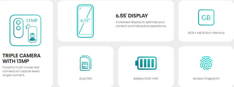 Hisense Infinity E50, 64/4G, ULED Display, Fingerprint, Camera