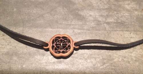 Gratitude wooden anklet/bracelet