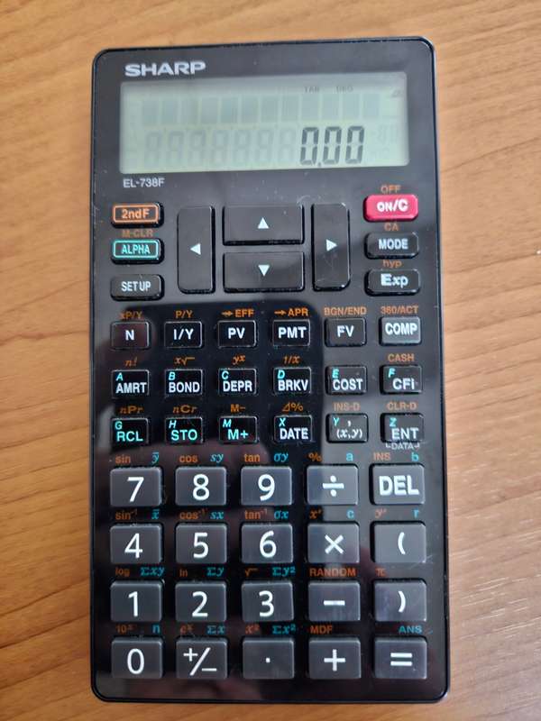 Sharp Business / Financial Calculator EL-738F