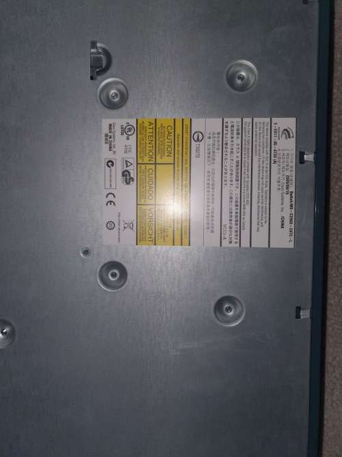 Cisco WS-C2960 24 Port Switch with 2 RJ45 Gigabit uplink ports and 2 SFP ports