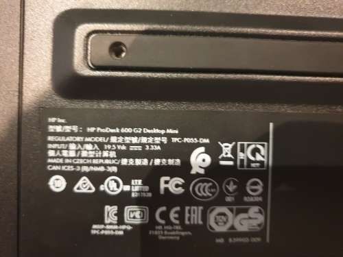HP 600 G2 Mini