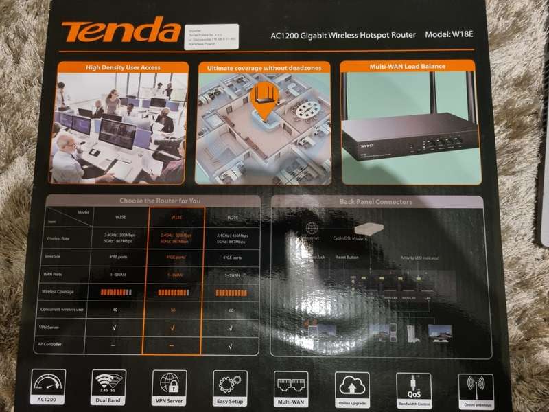 Tenda W18E Multi WAN WiFi Router