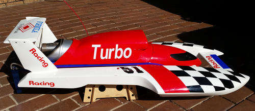 Radio controlled unleaded petrol boat 26cc