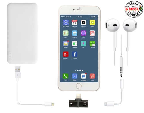 2 in 1 iPhone Dual 8 Pin Adapter Headphone and Charger Adapter for iPhone 7, 8, X ***LOCAL STOCK***