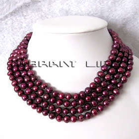 TOP JEWELERS QUALITY ELEGANT NATURAL PEARL NECKLACE 166 Cm